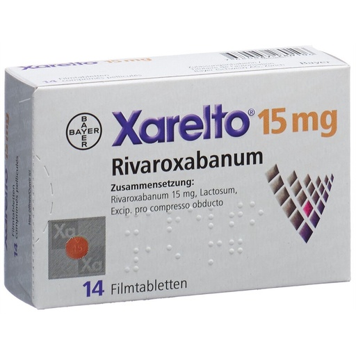 Xarelto (Rivaroxaban) 15mg Tablets