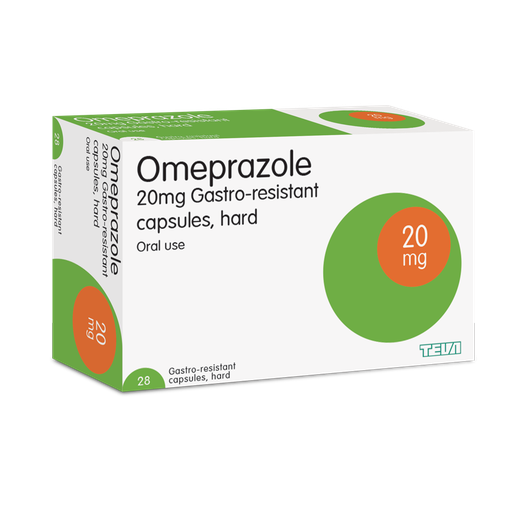 Omeprazole 20mg Gastro-Resistant Capsules Teva