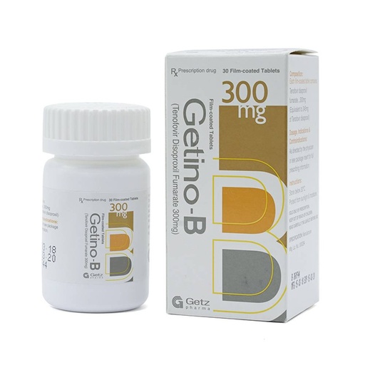 Gentino-B 300mg (Tenofovir Disoproxil Fumarate) Tablets