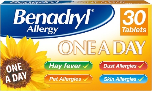 Benadryl Allergy one a day (cetirizine) 10mg tabs