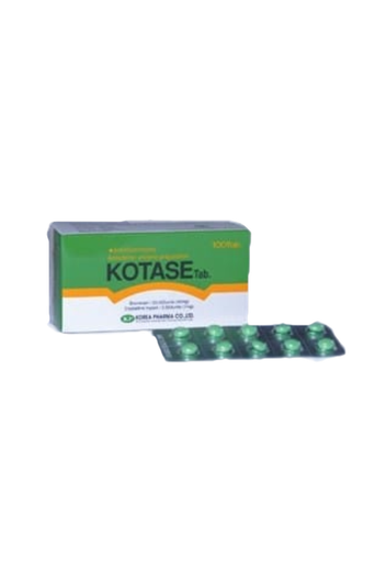 Kotase (Bromelain 40mg/Crytalline trypsin 1mg) Tablets