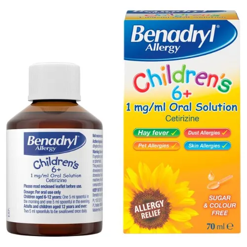 Benadryl Allergy for children 6+ (cetirizine) 70ml