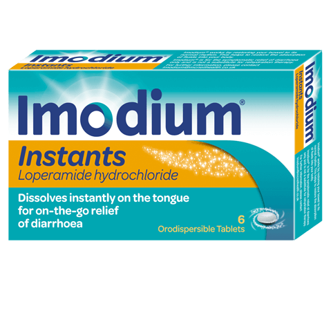 Imodium Instant (loperamide) 2mg dissolves on the tongue