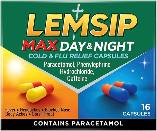 Lemsip Max Day & Night cold & flu relief caps