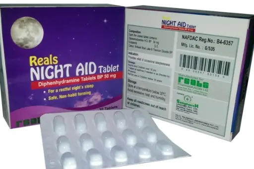 Reals Night Aid 50mg pack of 2x15s