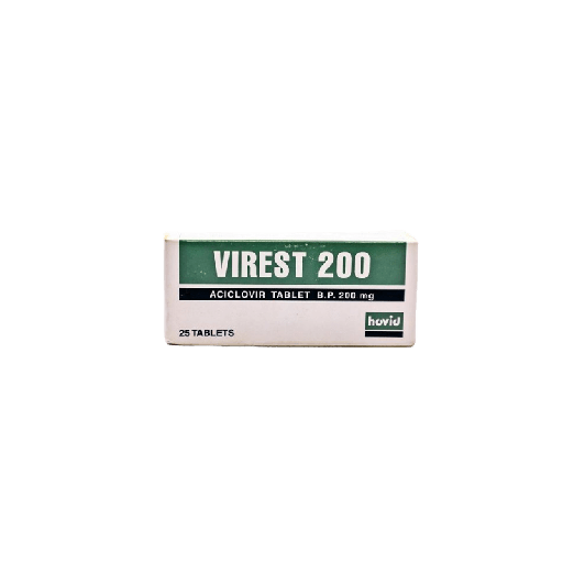 Virest (aciclovir) 200mg tabs