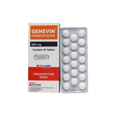 Genevin, Crivicin (griseofulvin) 500mg Tab