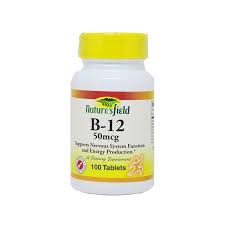 Nature's Field B12 50mg x100 Tablets