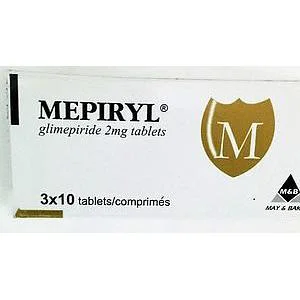 Mepiryl - 2mg M&B (glimepiride)