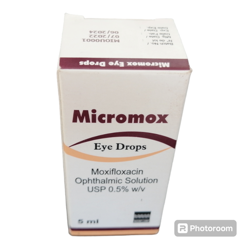 Micromox (Moxifloxacin Ophthalmic Solution 0.5% w/v) 5ml Eye Drops