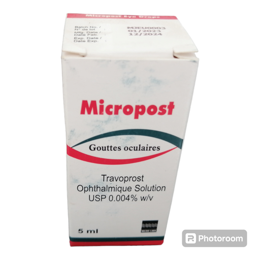 Micropost (Travoprost Ophthalmic Solution 0.004% w/v) 5ml Eye Drops