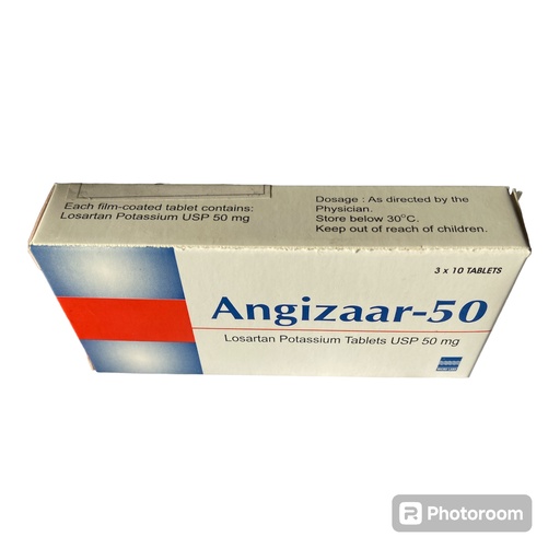 Angizaar-50 (Losartan Potassium 50mg) Tablets