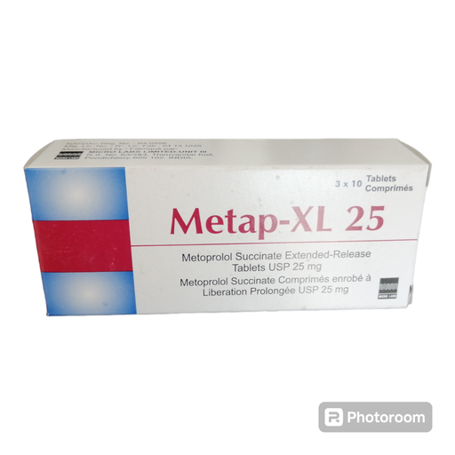 Metap-XL 25 (Metoprolol Succinate 25mg) Tablets