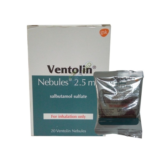 Ventolin (salbutamol) nebules 2.5mg