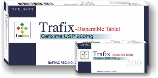 Trafix (Cefixime 200mg) Dispersible Tablet