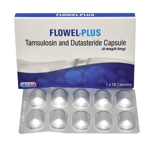 Flowel Plus (Tamsulosin & Dutasteride) caps 0.4/0.5mg