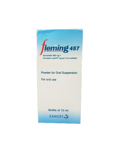 Fleming 457mg (amoxicillin/clavulanic acid) syrup 70ml