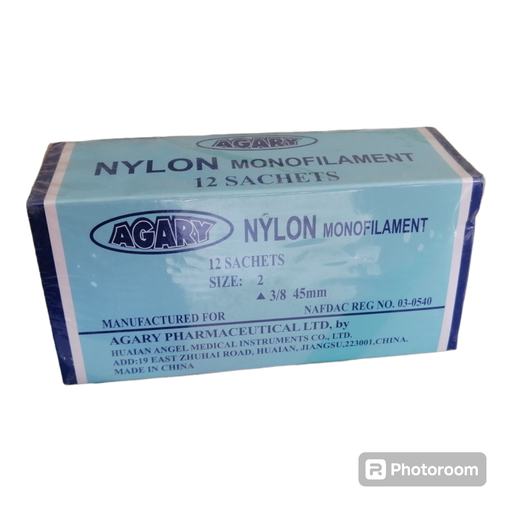 Nylon sutures Size 2