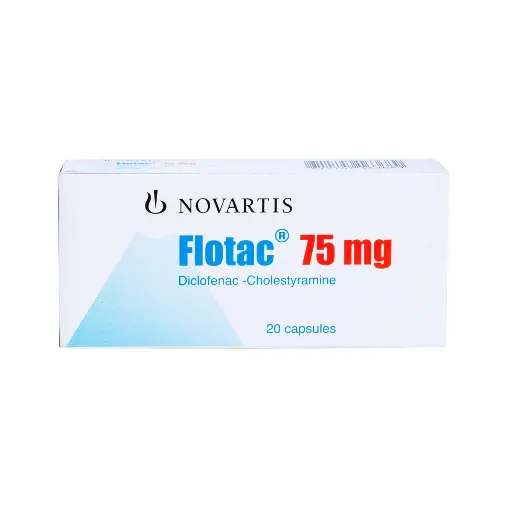 Flotac 75mg (diclofenac cholestyramine) caps