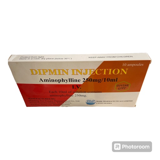 Aminophylline Injection (dipmin) 250mg/10ml