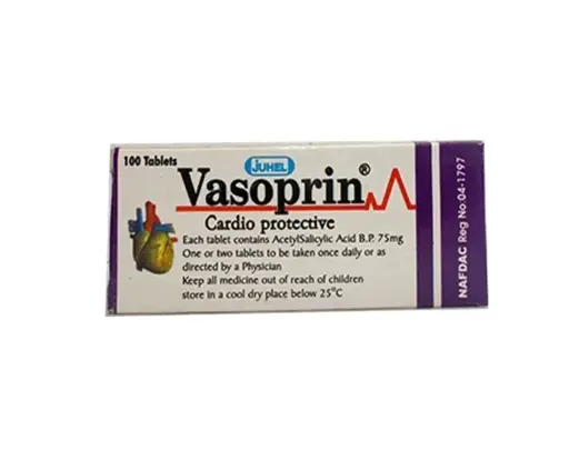 Vasoprin (acetyl salicylic acid) 75mg tabs