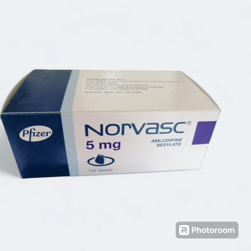 Norvasc (Amlodipine) 5mg Pfizer tab