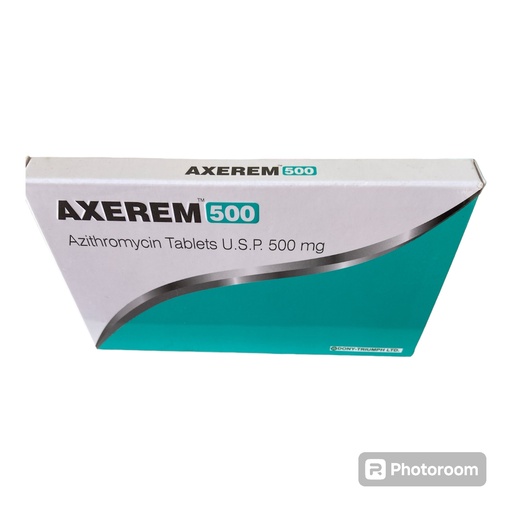 Axerem Azithromycin 500mg Tabs